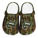 personalized western kentucky hilltoppers woods forest designs clogs best selling