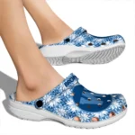 personalized western michigan broncos snowflake mosaic clogs best selling