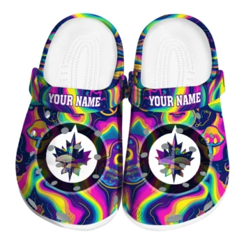 personalized winnipeg jets swirling mushrooms clogs best selling