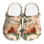 personalized wisconsin badgers desert cactus pattern clogs best selling