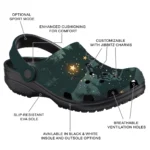 personalized wyoming cowboys deer nightscape clogs best selling