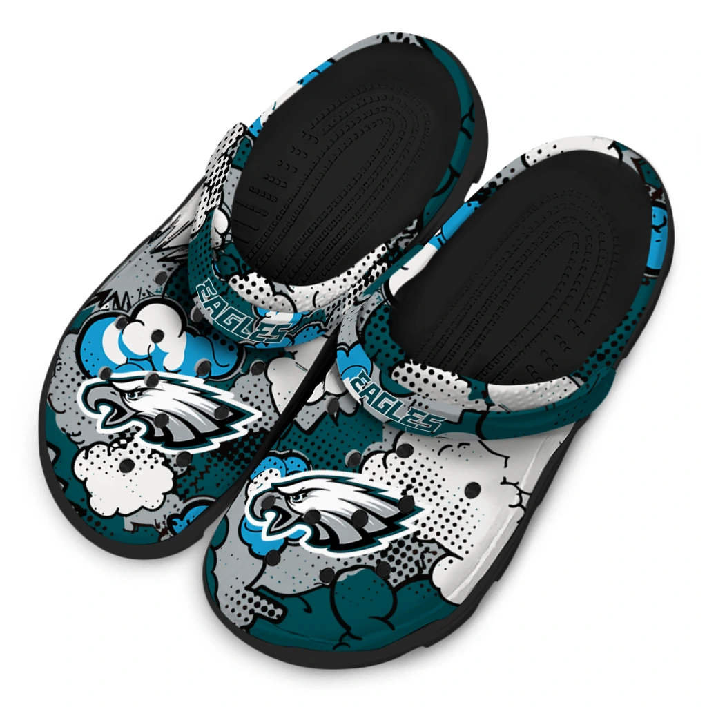 philadelphia eagles cloud splash clogs latest model philadelphia eagles cloud splash clogs latest model