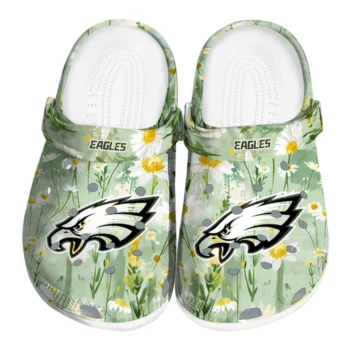 philadelphia eagles daisy cluster clogs best selling