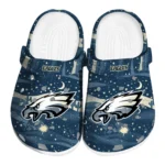 philadelphia eagles night cactus clogs best selling