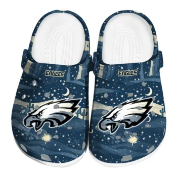 philadelphia eagles night cactus clogs best selling