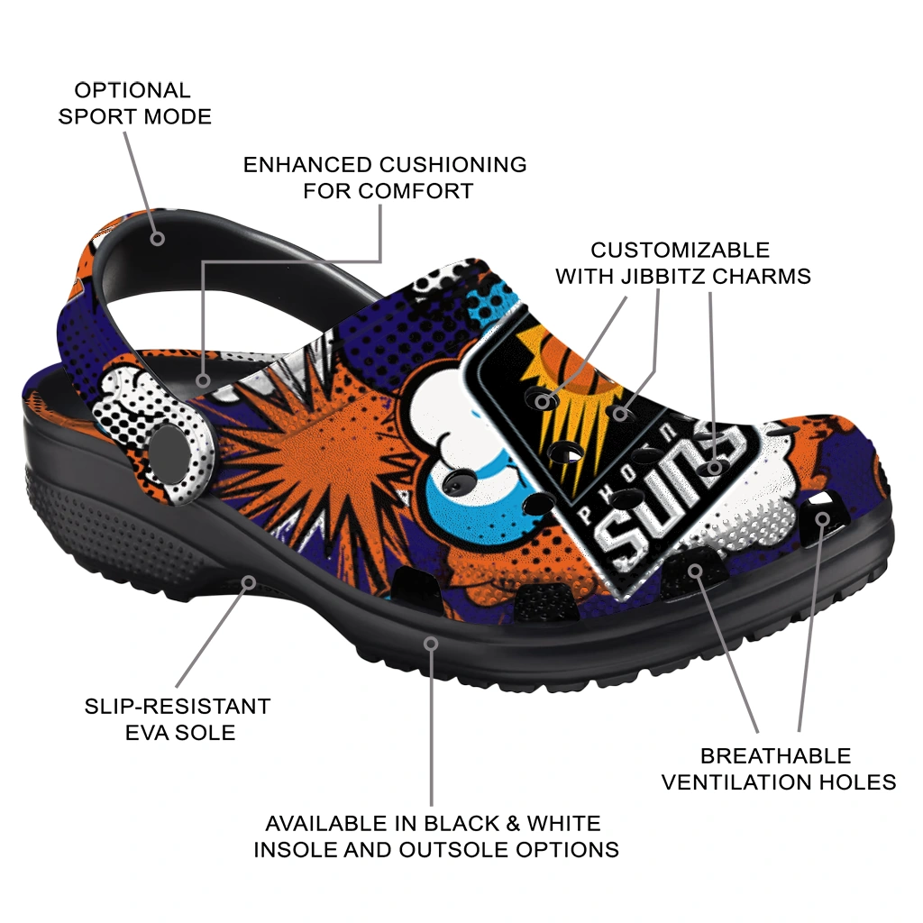 phoenix suns cloud splash clogs new arrival phoenix suns cloud splash clogs new arrival