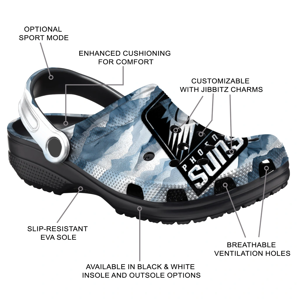 phoenix suns mountain peaks clogs new arrival phoenix suns mountain peaks clogs new arrival