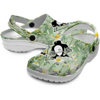 pittsburgh penguins daisy cluster clogs high quality