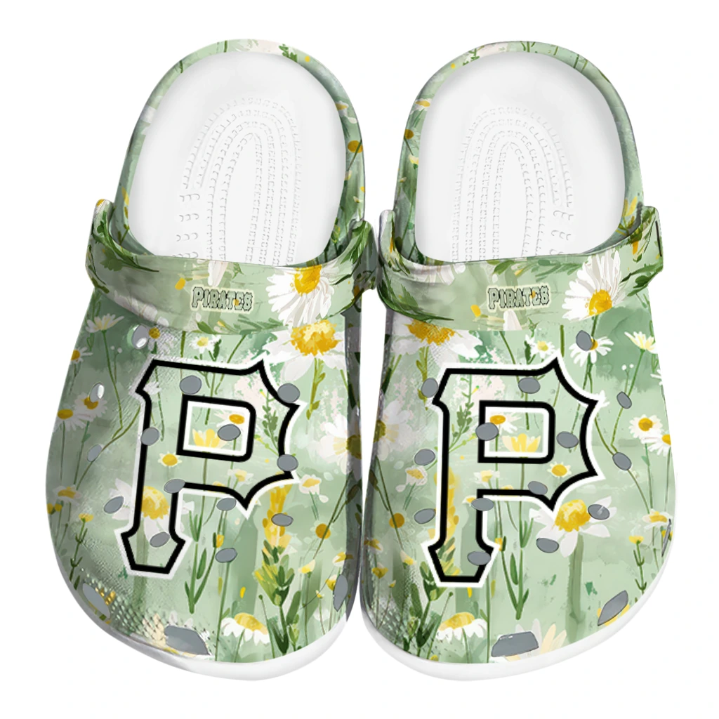 pittsburgh pirates daisy cluster clogs best selling pittsburgh pirates daisy cluster clogs best selling