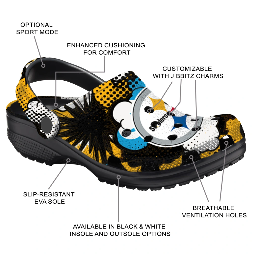 pittsburgh steelers cloud splash clogs new arrival pittsburgh steelers cloud splash clogs new arrival