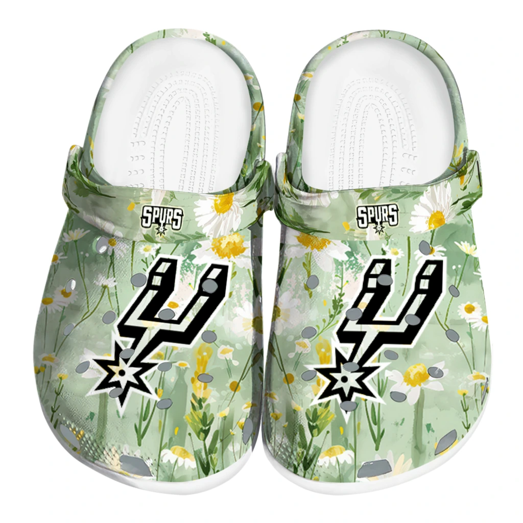 san antonio spurs daisy cluster clogs best selling san antonio spurs daisy cluster clogs best selling