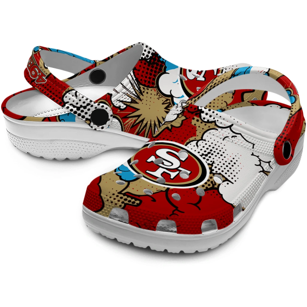san francisco 49ers cloud splash clogs high quality san francisco 49ers cloud splash clogs high quality