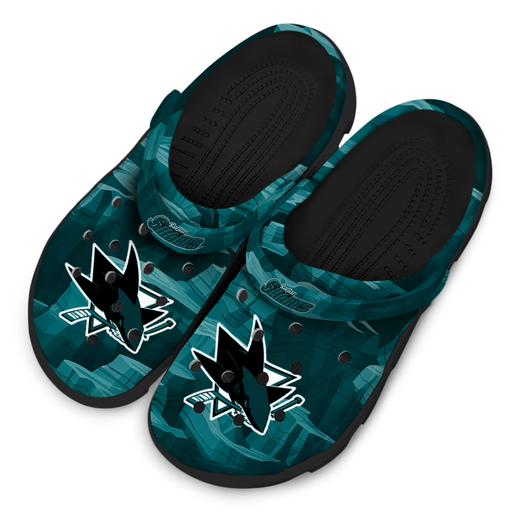 san jose sharks canyon layers clogs latest model san jose sharks canyon layers clogs latest model