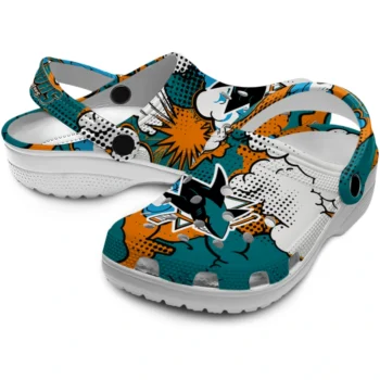 san jose sharks cloud splash clogs high quality
