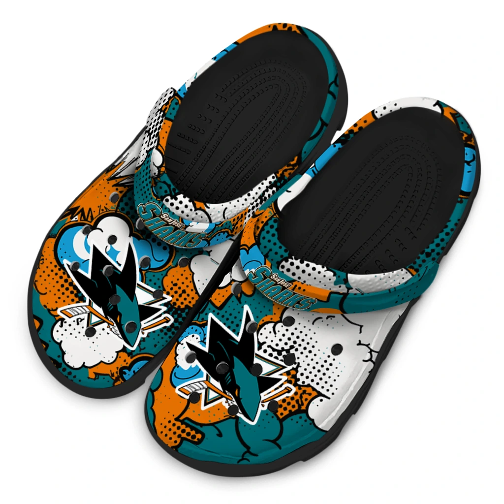 san jose sharks cloud splash clogs latest model san jose sharks cloud splash clogs latest model