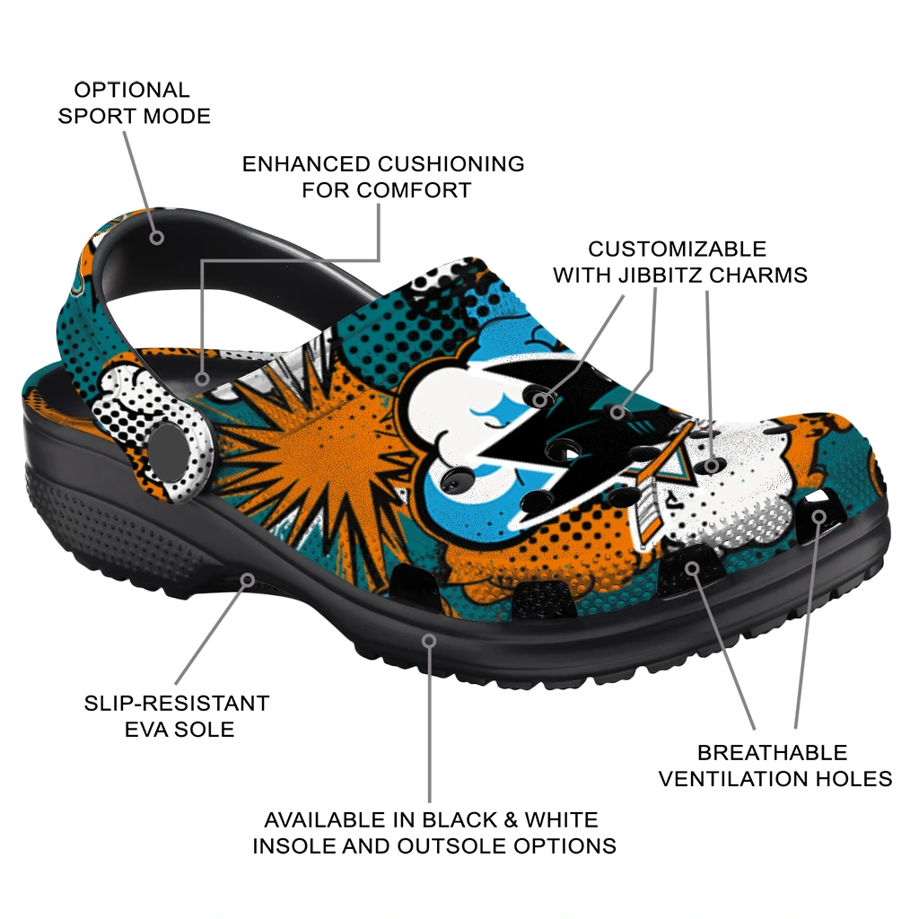 san jose sharks cloud splash clogs new arrival san jose sharks cloud splash clogs new arrival