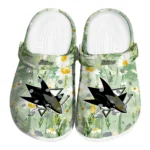 san jose sharks daisy cluster clogs best selling