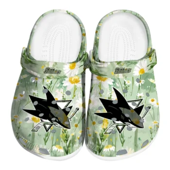 san jose sharks daisy cluster clogs best selling