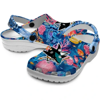 san jose sharks ocean wonders clogs high quality