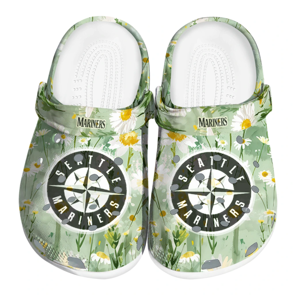 seattle mariners daisy cluster clogs best selling seattle mariners daisy cluster clogs best selling