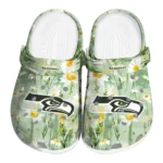 seattle seahawks daisy cluster clogs best selling