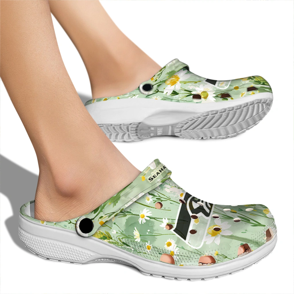 seattle seahawks daisy cluster clogs fashion forward seattle seahawks daisy cluster clogs fashion forward