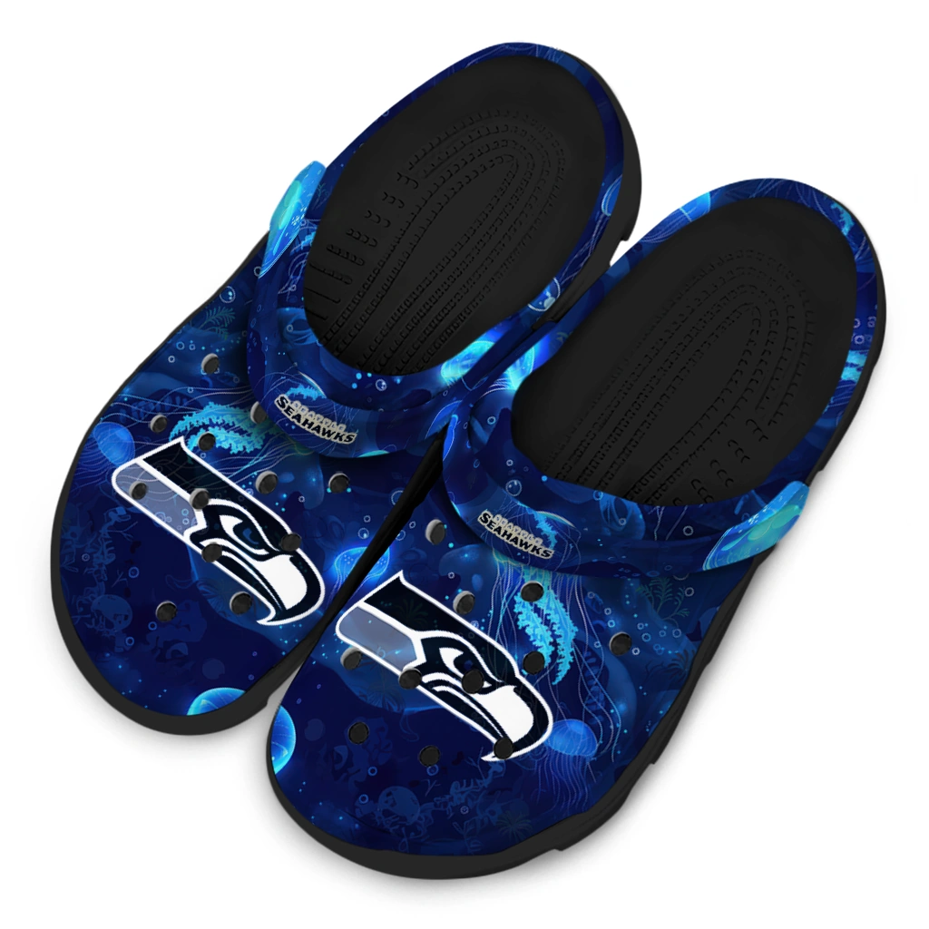 seattle seahawks jellyfish ocean clogs latest model seattle seahawks jellyfish ocean clogs latest model