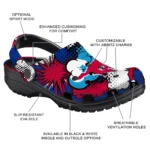 smu mustangs cloud splash clogs best selling