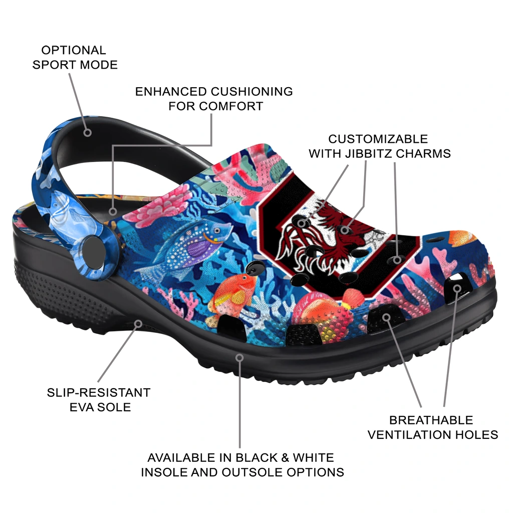 south carolina gamecocks ocean wonders clogs new arrival south carolina gamecocks ocean wonders clogs new arrival