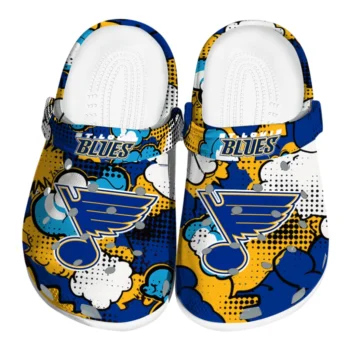 st louis blues cloud splash clogs best selling