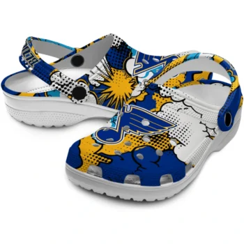 st louis blues cloud splash clogs high quality