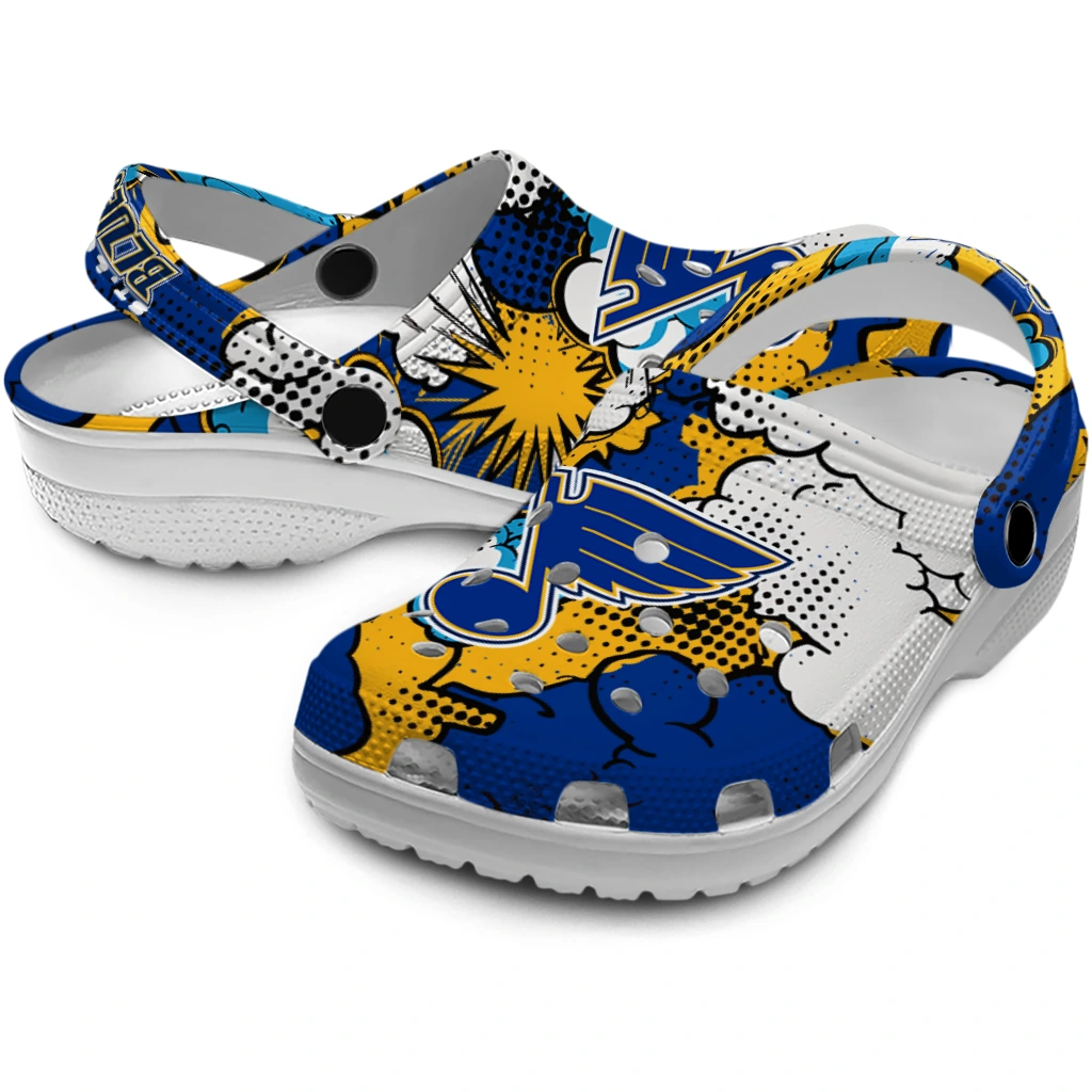 st louis blues cloud splash clogs high quality st louis blues cloud splash clogs high quality