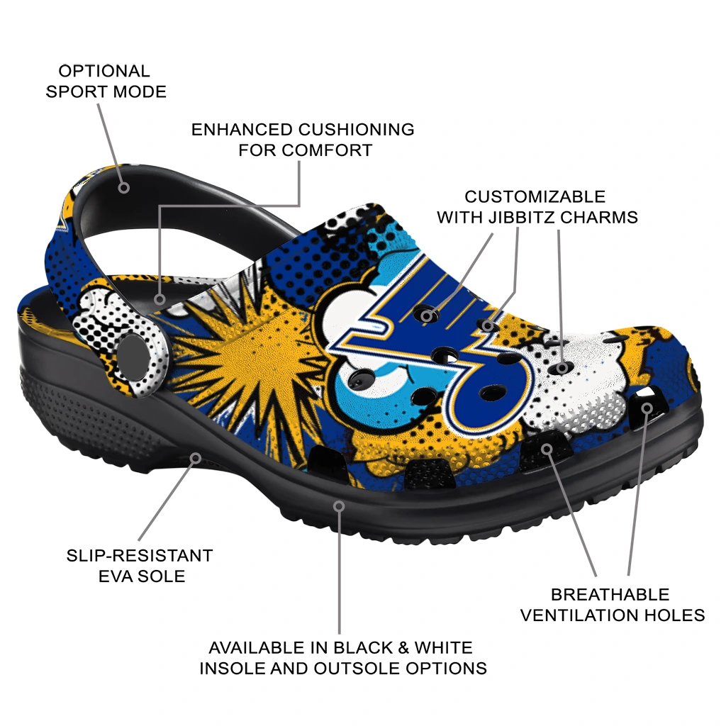 st louis blues cloud splash clogs new arrival st louis blues cloud splash clogs new arrival