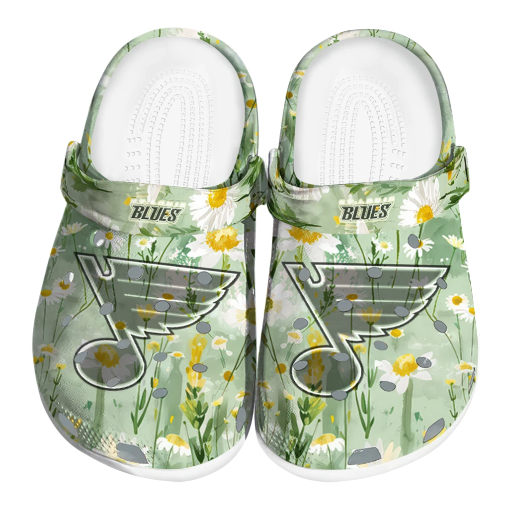 st louis blues daisy cluster clogs best selling st louis blues daisy cluster clogs best selling