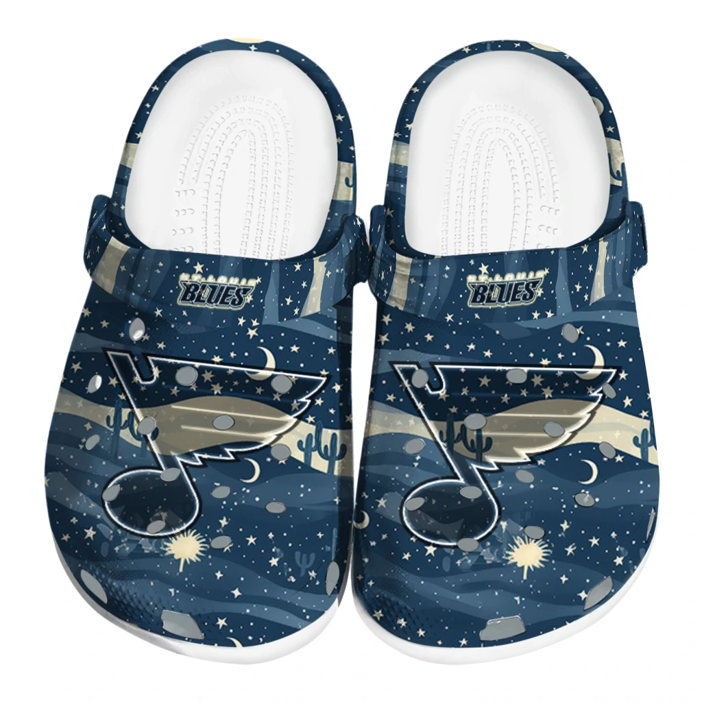 st louis blues night cactus clogs best selling st louis blues night cactus clogs best selling