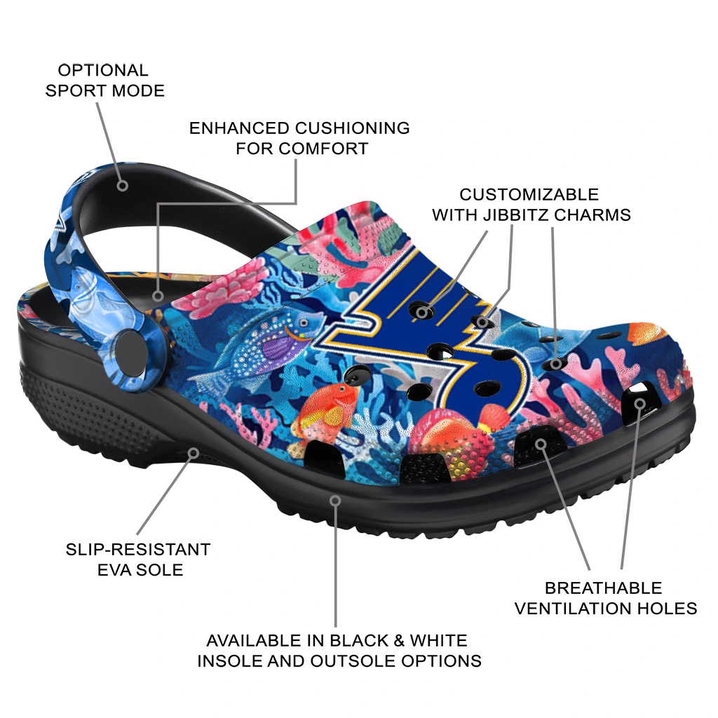 st louis blues ocean wonders clogs new arrival st louis blues ocean wonders clogs new arrival