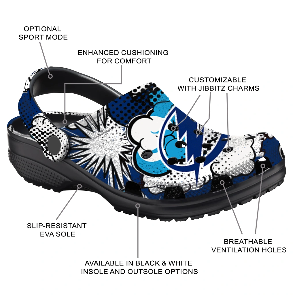 tampa bay lightning cloud splash clogs new arrival tampa bay lightning cloud splash clogs new arrival