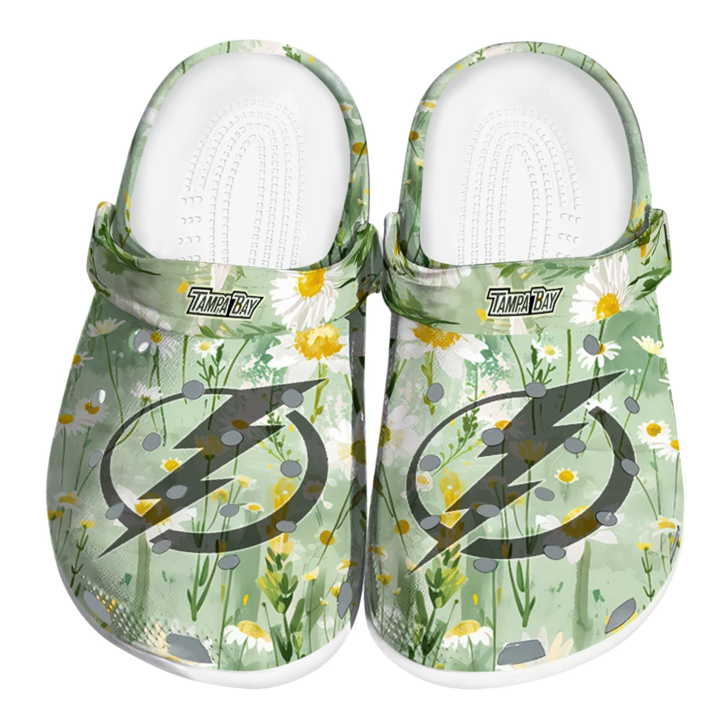 tampa bay lightning daisy cluster clogs best selling tampa bay lightning daisy cluster clogs best selling
