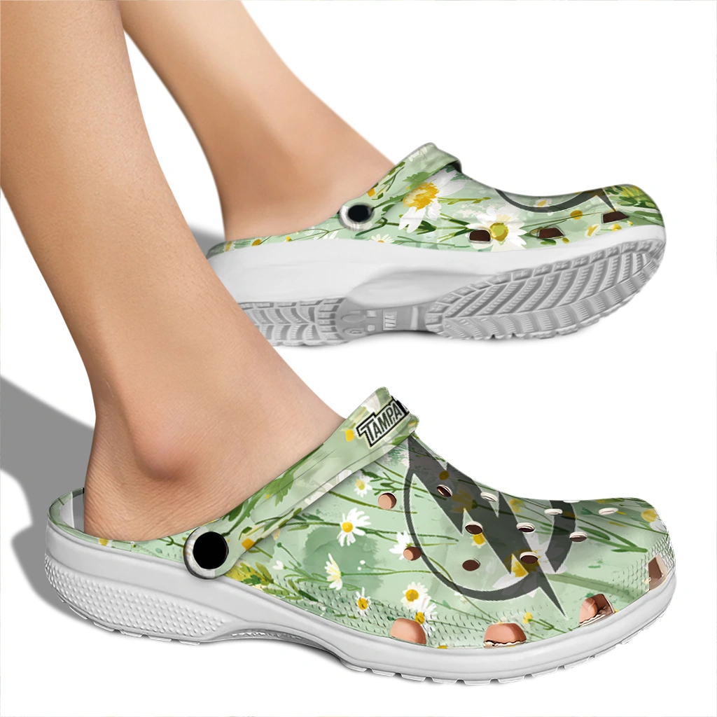 tampa bay lightning daisy cluster clogs fashion forward tampa bay lightning daisy cluster clogs fashion forward