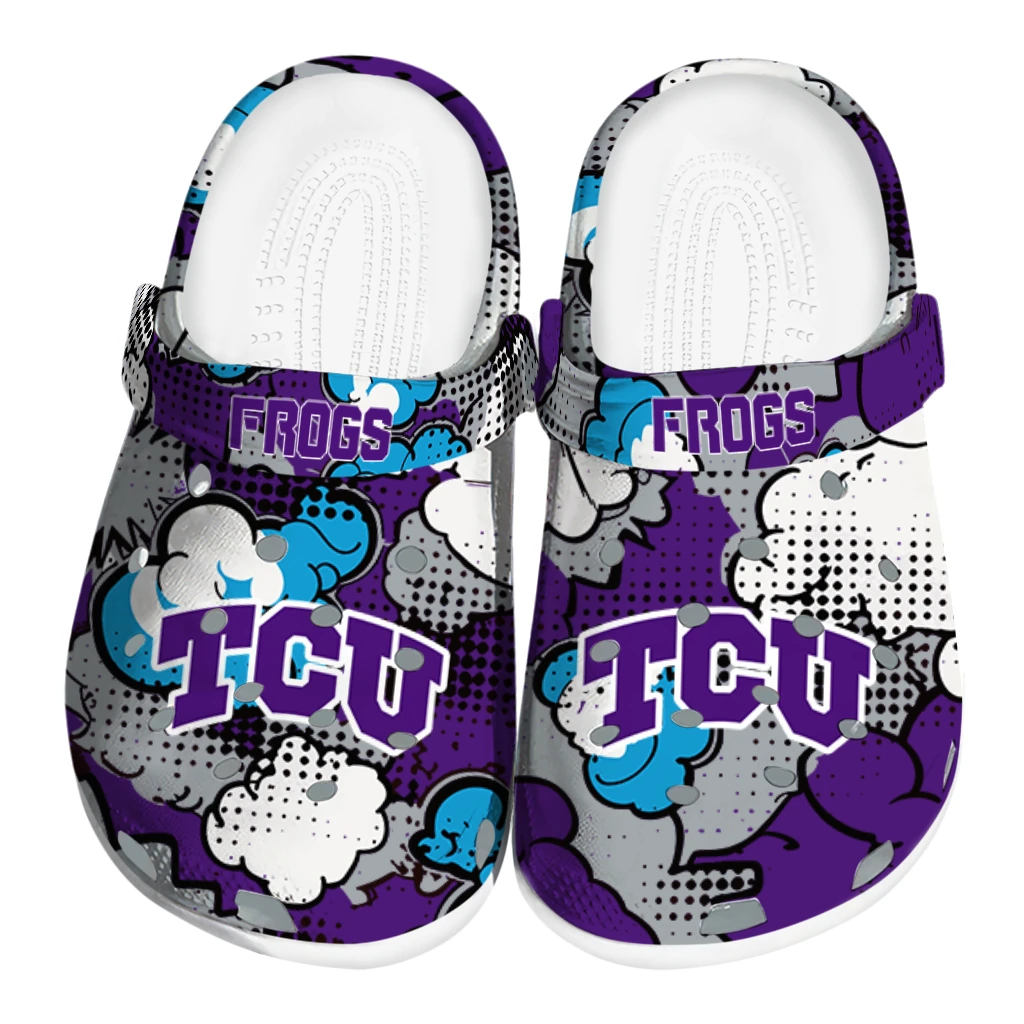 tcu horned frogs cloud splash clogs best selling tcu horned frogs cloud splash clogs best selling
