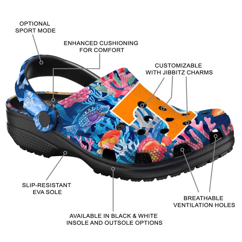 tennessee volunteers ocean wonders clogs new arrival tennessee volunteers ocean wonders clogs new arrival