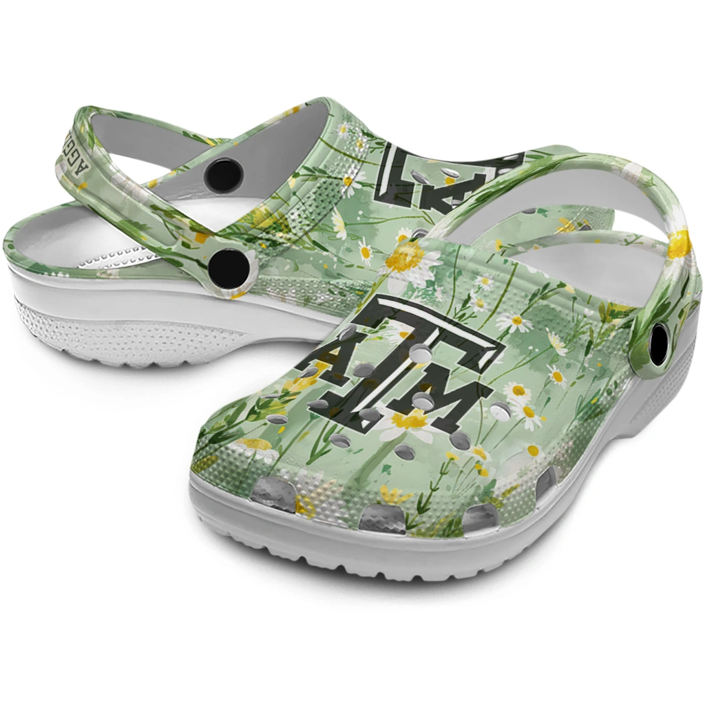 texas am aggies daisy cluster clogs high quality texas am aggies daisy cluster clogs high quality