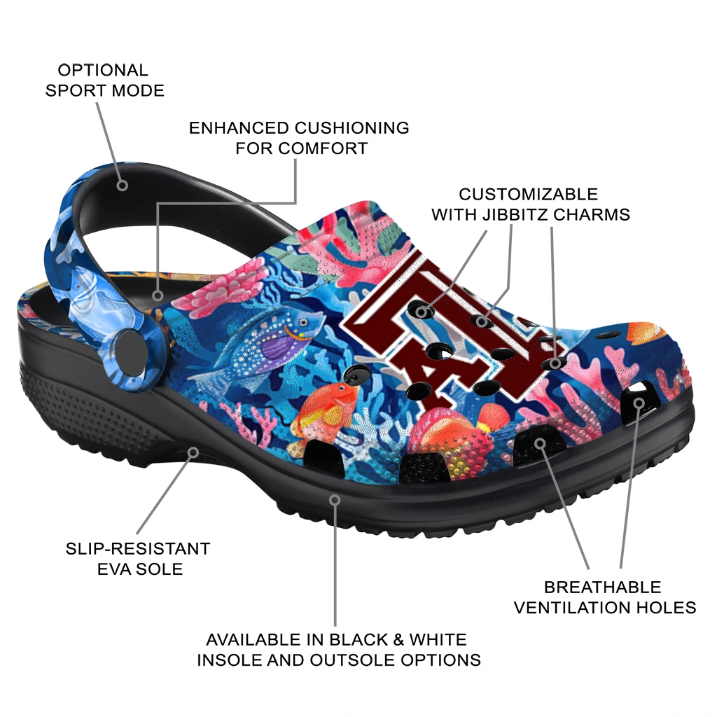 texas am aggies ocean wonders clogs new arrival texas am aggies ocean wonders clogs new arrival