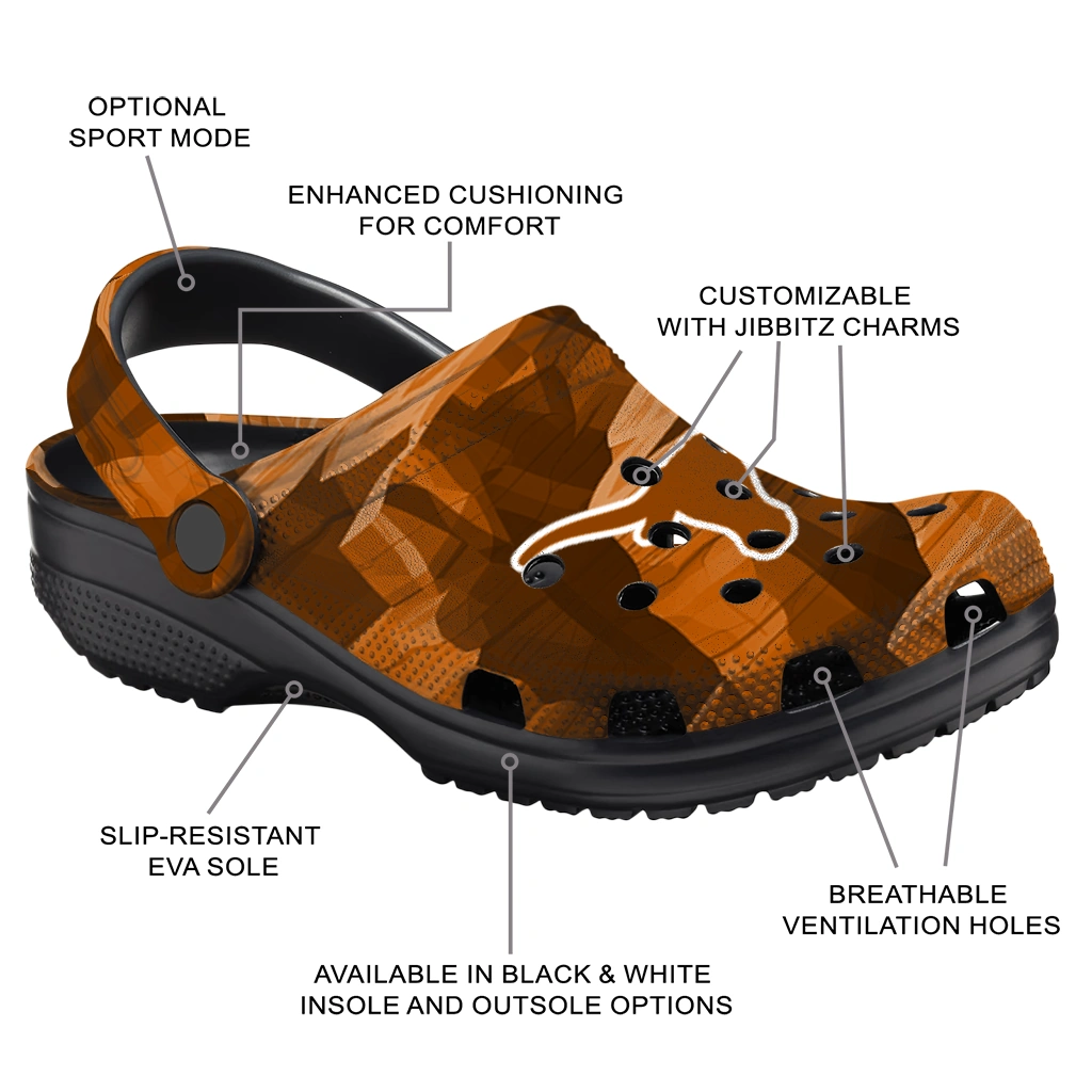 texas longhorns canyon layers clogs new arrival texas longhorns canyon layers clogs new arrival
