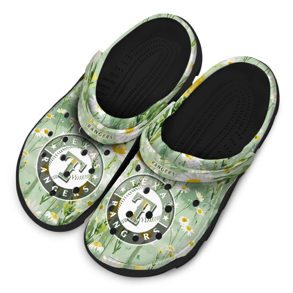 texas rangers daisy cluster clogs latest model texas rangers daisy cluster clogs latest model