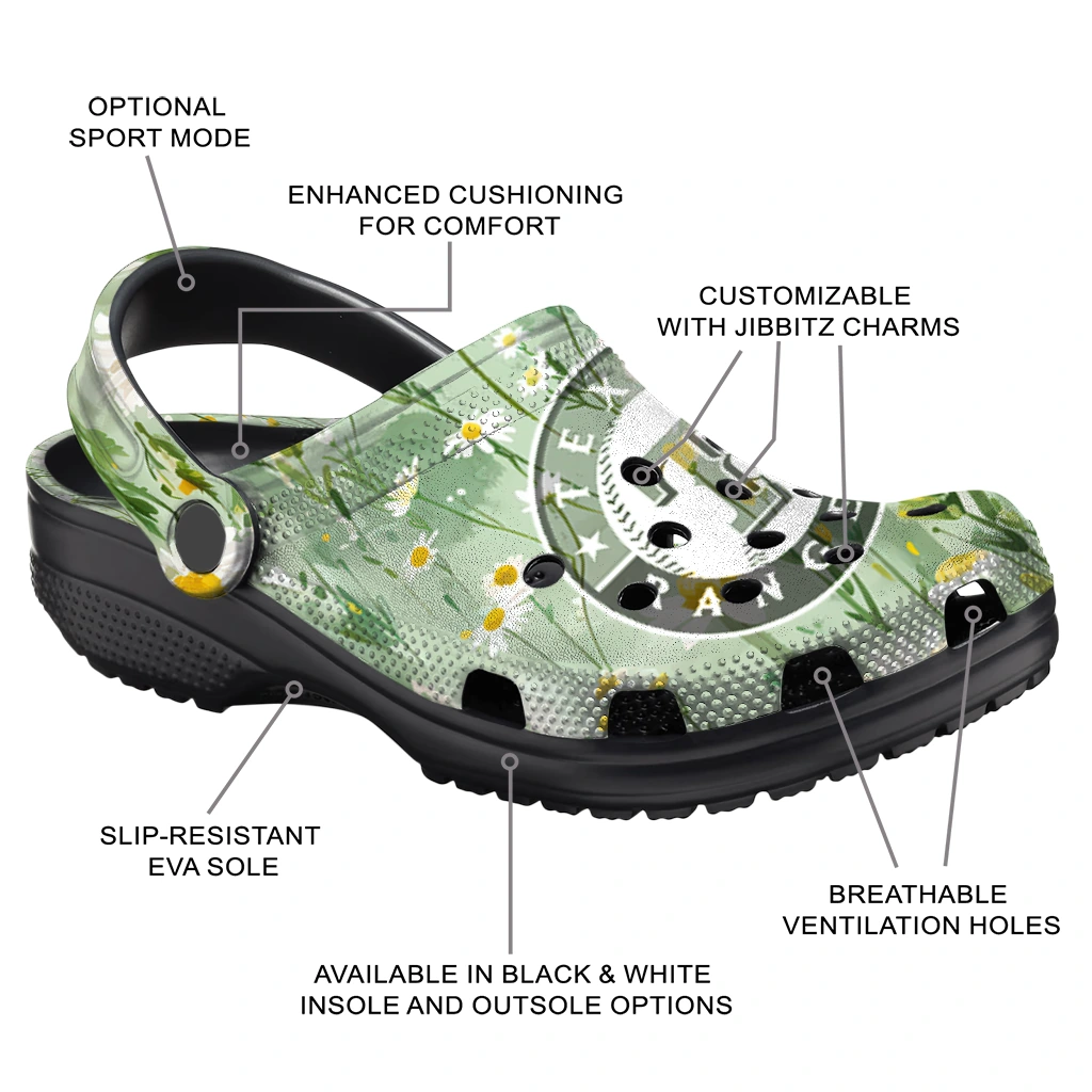 texas rangers daisy cluster clogs new arrival texas rangers daisy cluster clogs new arrival
