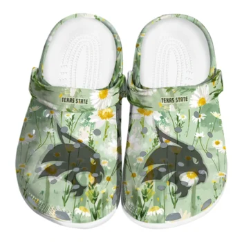 texas state bobcats daisy cluster clogs best selling