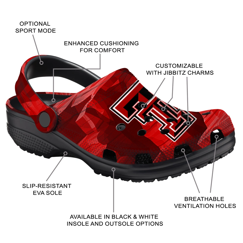 texas tech red raiders canyon layers clogs new arrival texas tech red raiders canyon layers clogs new arrival