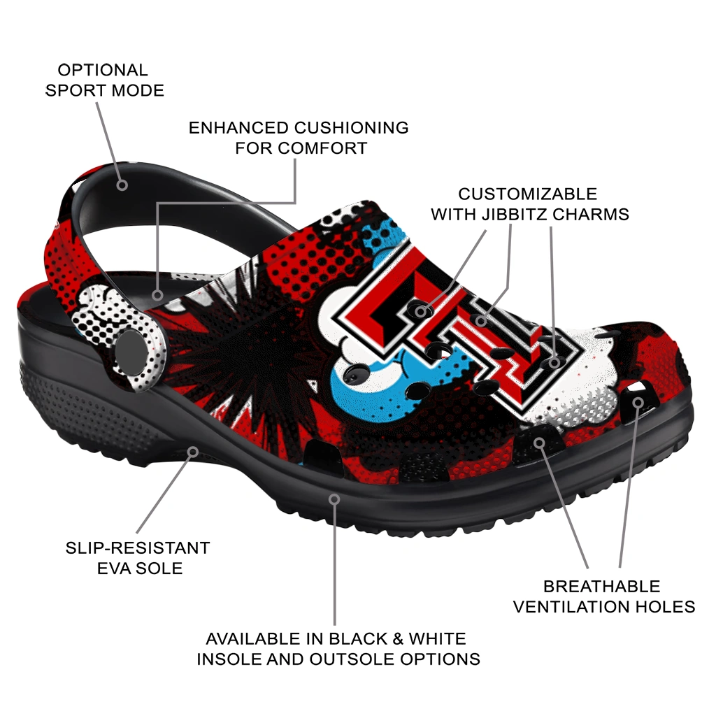 texas tech red raiders cloud splash clogs new arrival texas tech red raiders cloud splash clogs new arrival