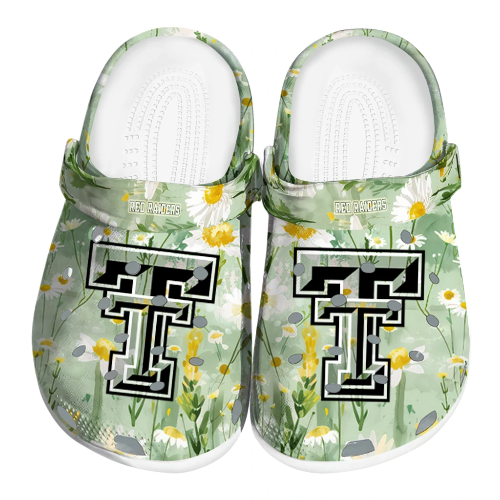 texas tech red raiders daisy cluster clogs best selling texas tech red raiders daisy cluster clogs best selling
